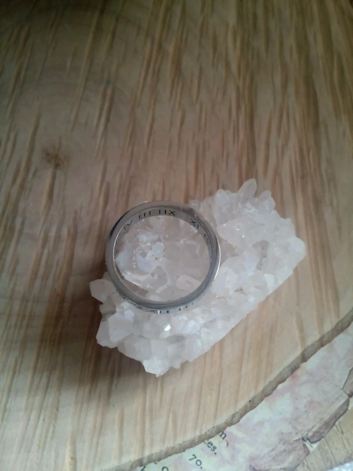 Bague argentée chiffres romain – photo 3
